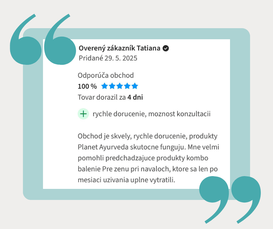 Recenzia 1 — Planet Ayurveda